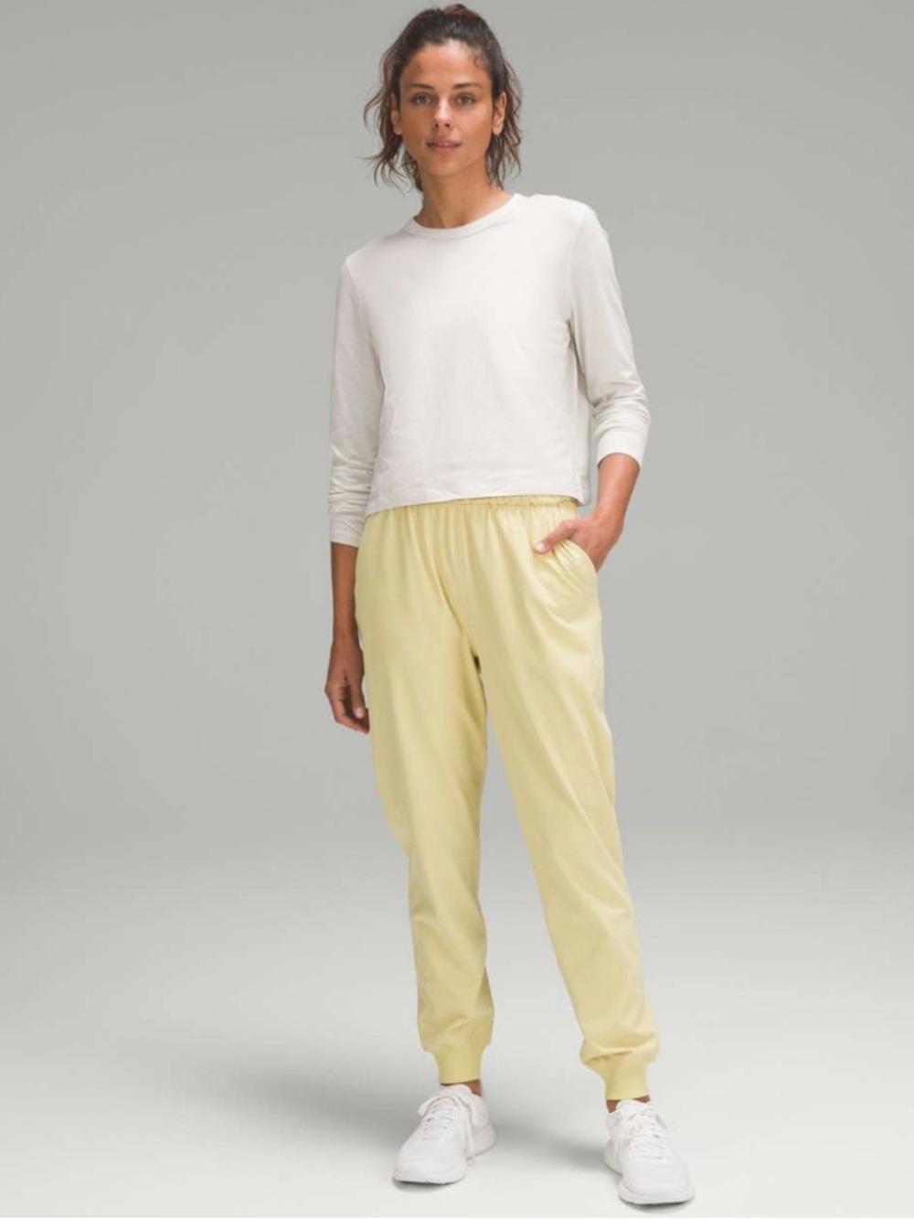 Lululemon Classic-Fit Cotton-Blend Long Sleeve Shirt W3FGES Size 8 - Picture 4 of 10